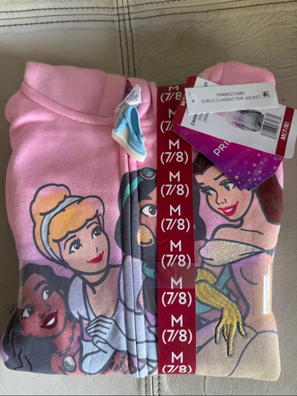 Girls Pink Disney Princess Character One-Piece